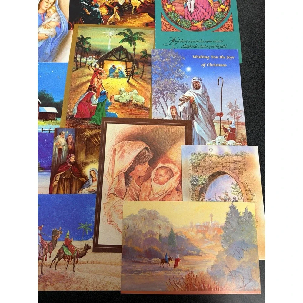 Vintage Christmas Cards Fronts ONLY for Scrapbooking Crafts Decoupage Lot of 50+